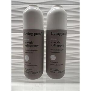 Living Proof No Frizz Smooth Styling Spray 6.7 Oz - Lot Of 2 - NEW